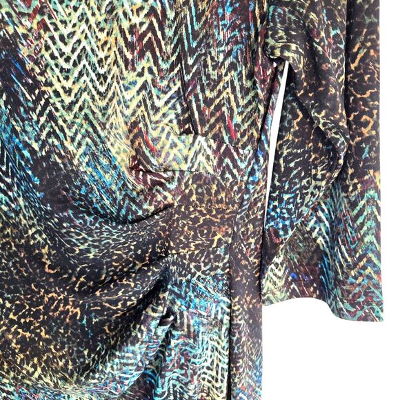 Cato Women's Dress 12 Multicolored Print Misses Size Large L Party Work Church - Picture 3 of 8